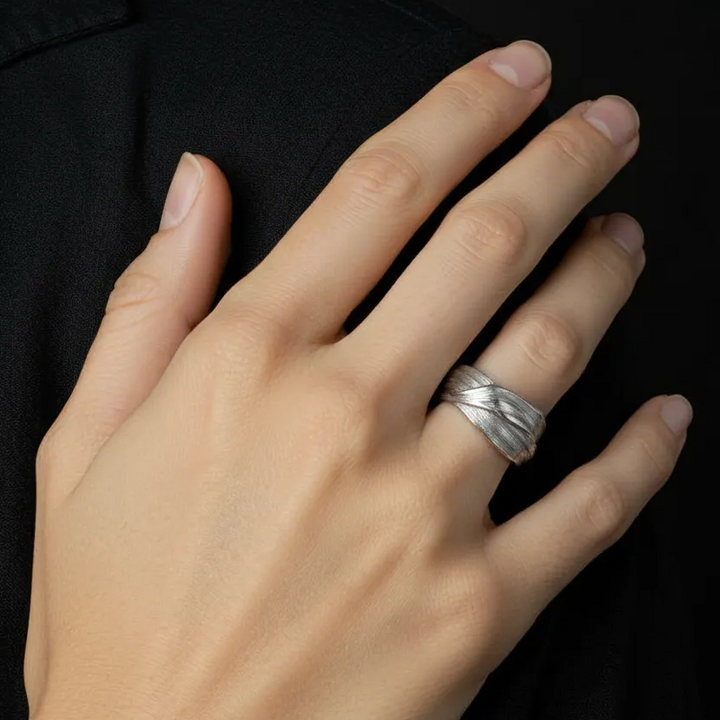 Chunky Wave Sterling Silver Ring