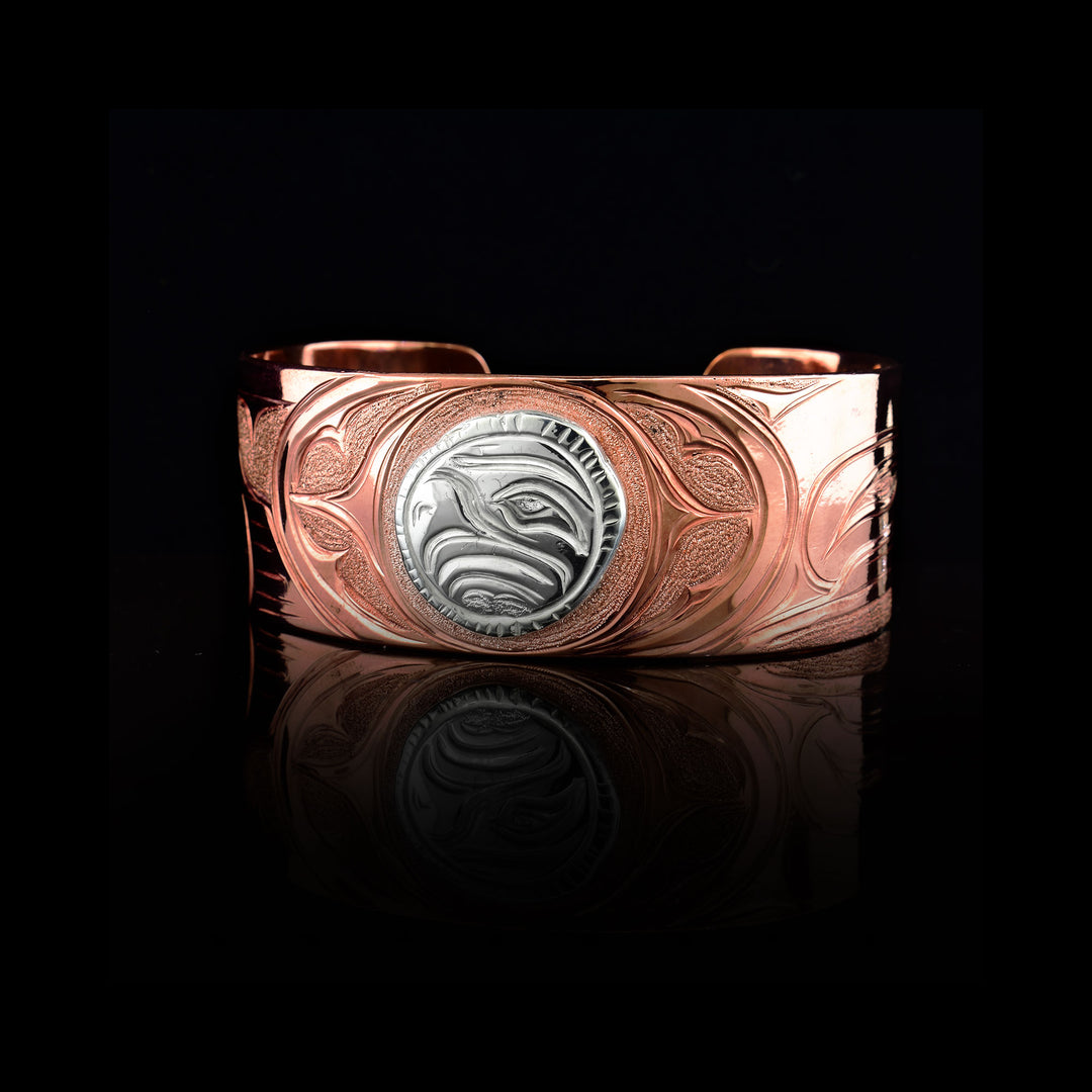 Sterling Silver Copper Eagle Cuff 