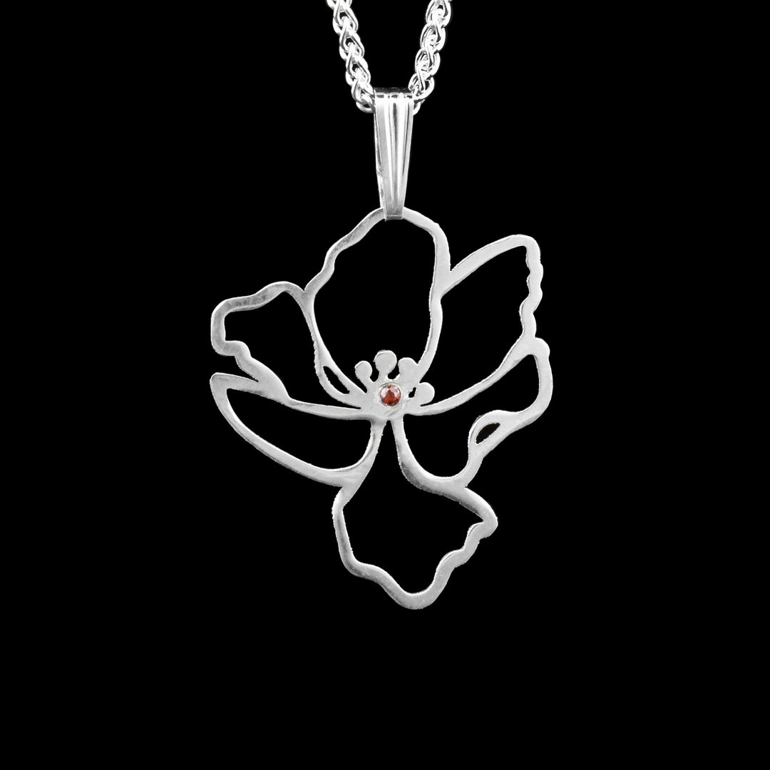 Sterling Silver Flower Pendant
