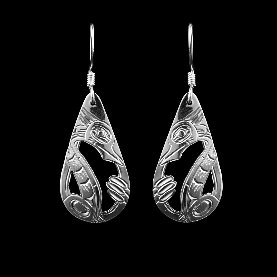 Sterling Silver Heron Earrings - Artina's Jewellery