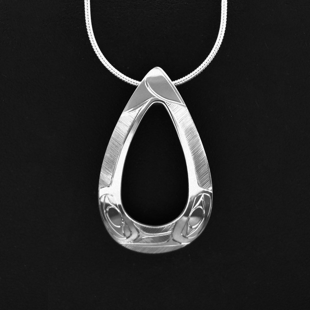 Sterling Silver Hummingbird Cutout Pendant