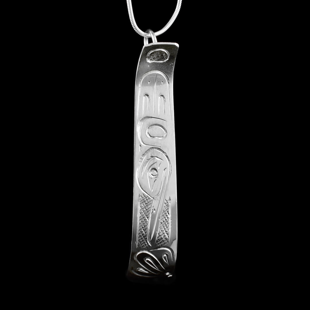 Sterling Silver Hummingbird Tapered Pendant