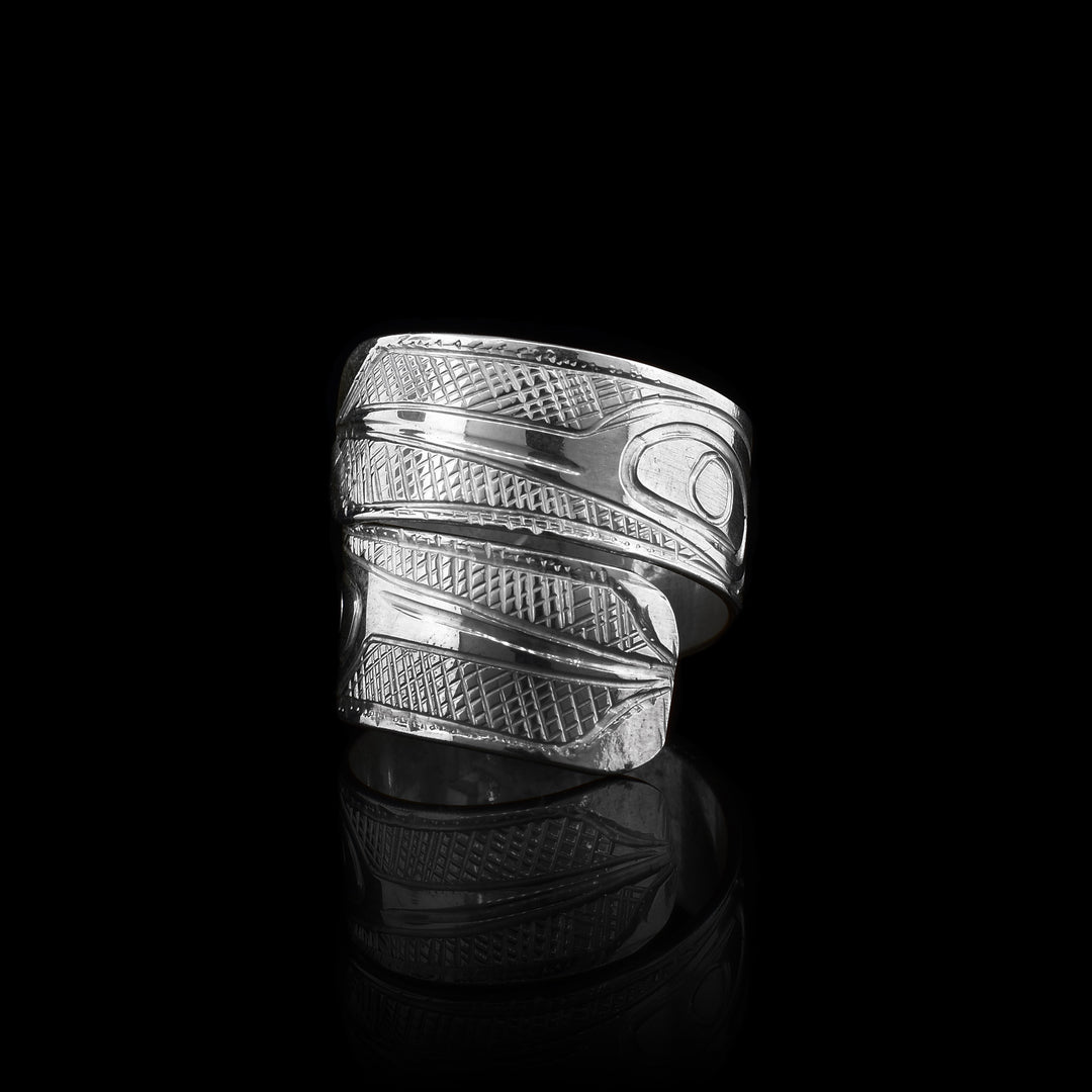 Sterling Silver Hummingbird Wrap Ring