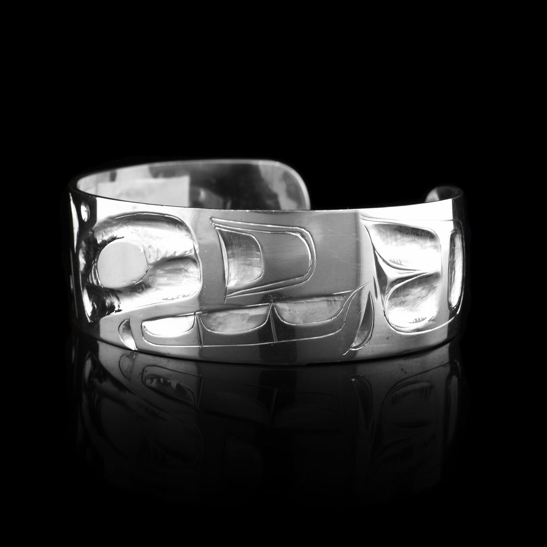 Sterling Silver Orca Cuff