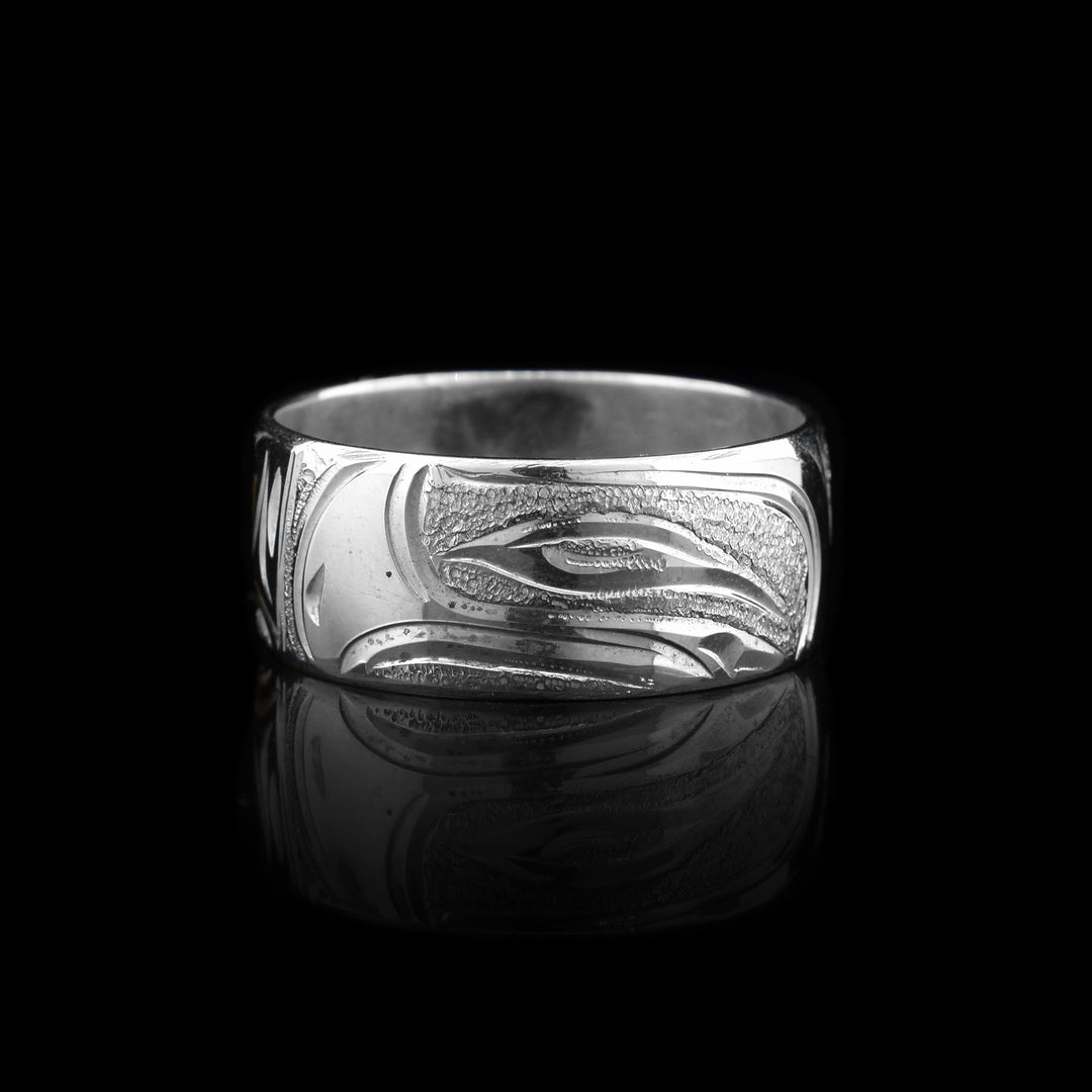 Sterling Silver Salmon Ring
