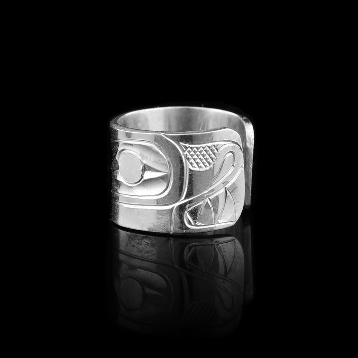 Sterling Silver Wolf Ear Huggie
