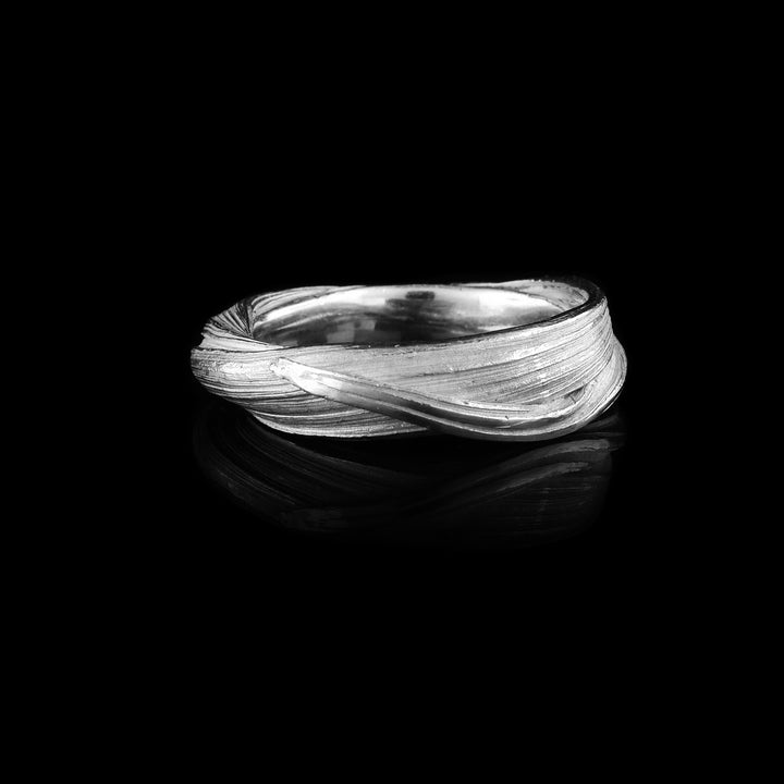 Textured Sterling Silver Band Ring