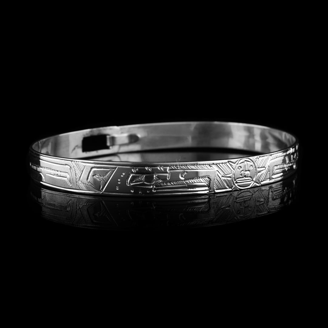 Thunderbird and Sun Sterling Silver bracelet

