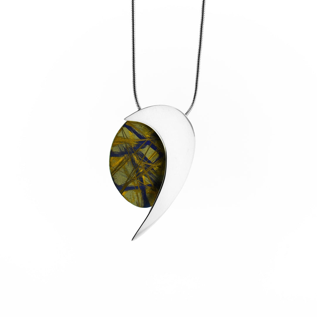 Titanium Swoosh Necklace