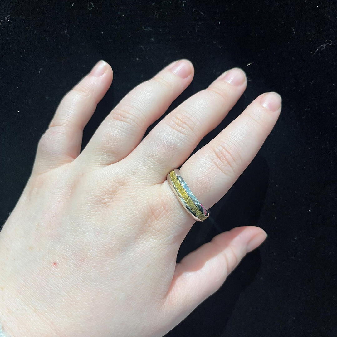 22k Gold Nugget Sluice Style Ring - Artina's Jewellery