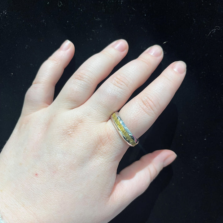 22k Gold Nugget Sluice Style Ring - Artina's Jewellery