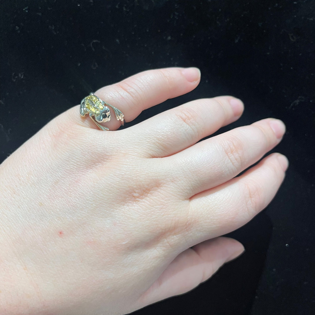 22K Nugget Frog Ring - Artina's Jewellery
