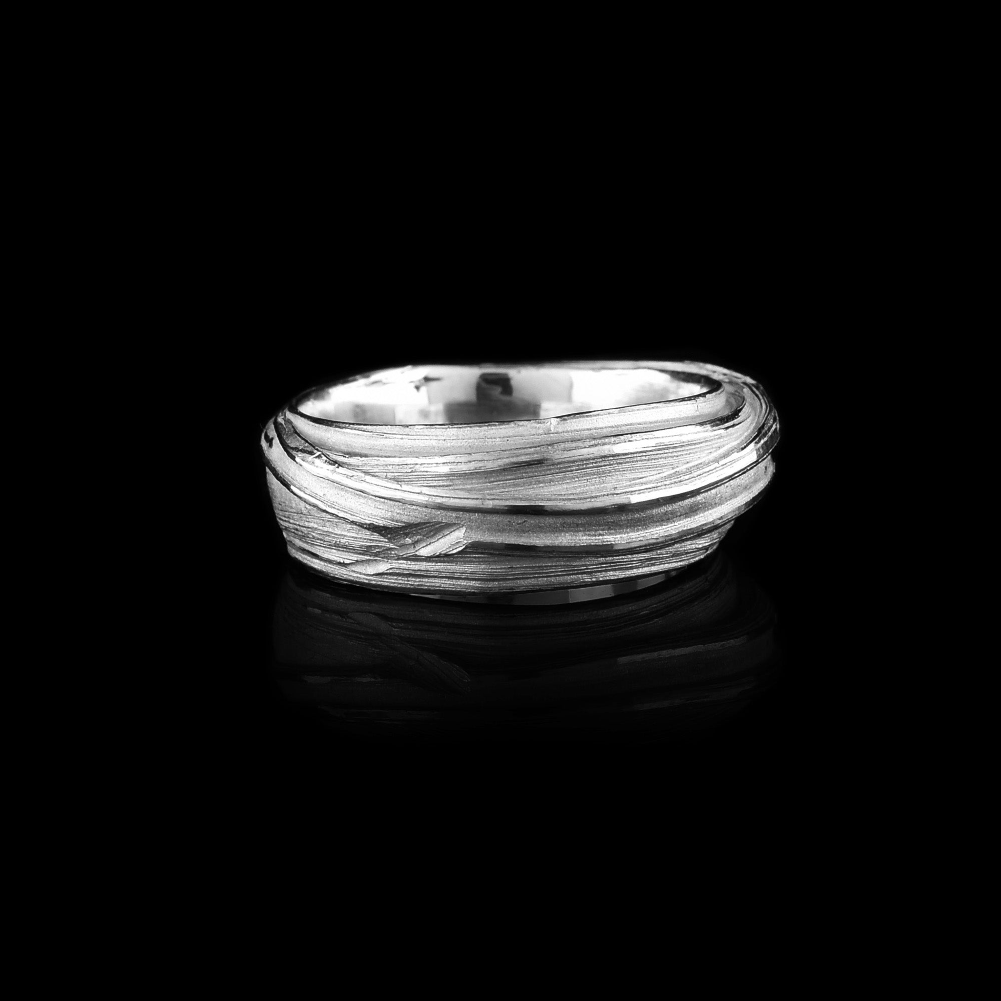 Wavy Silver Ring