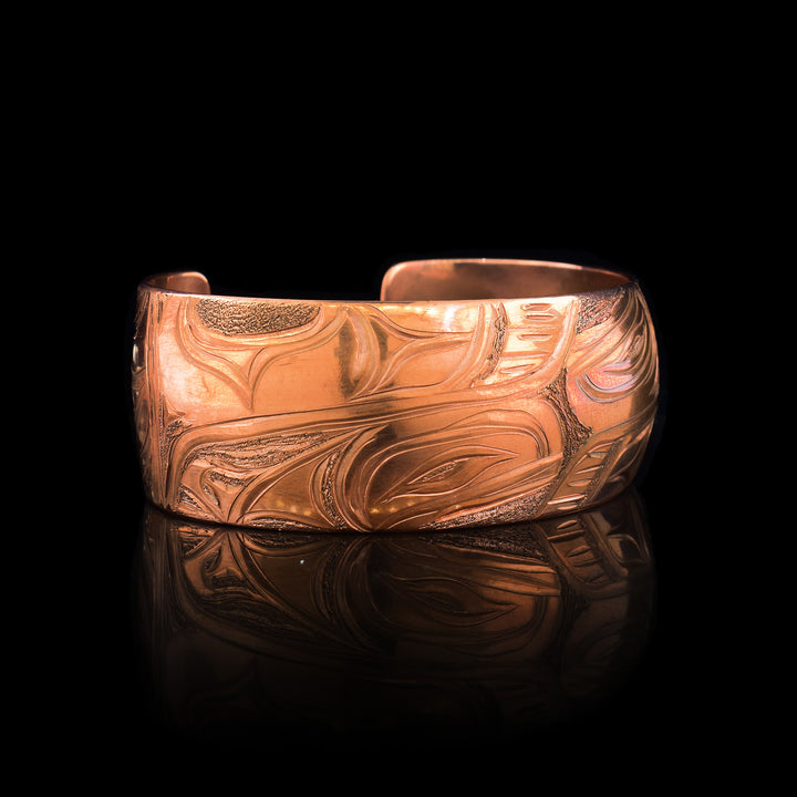 copper orca bracelet