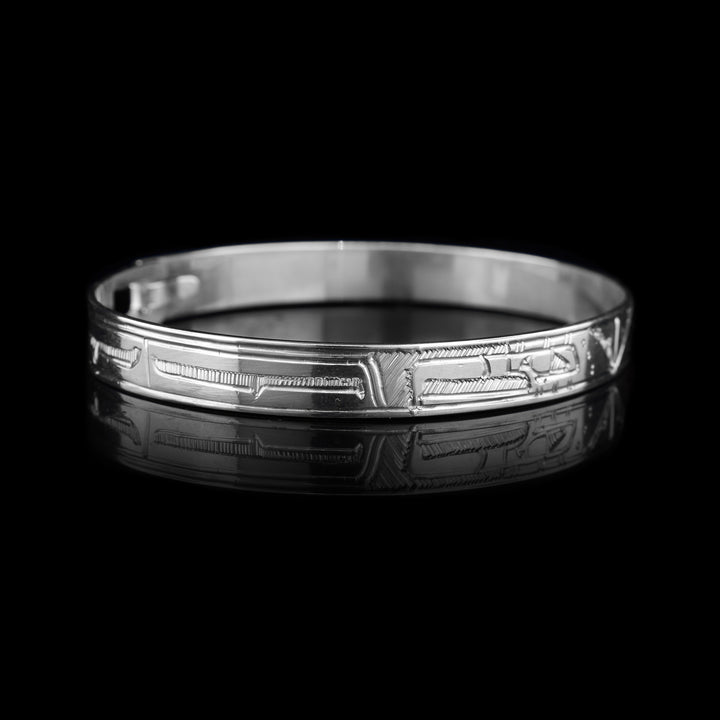double Eagle bracelet hand carved by Jeffery Pat