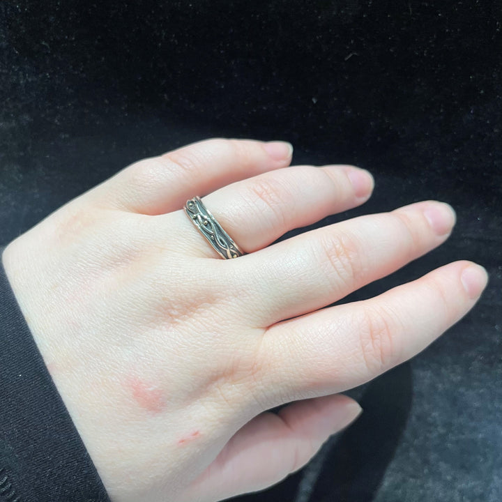 Bonne Bay Sterling Silver Band Ring with Brass - Artina's Jewellery