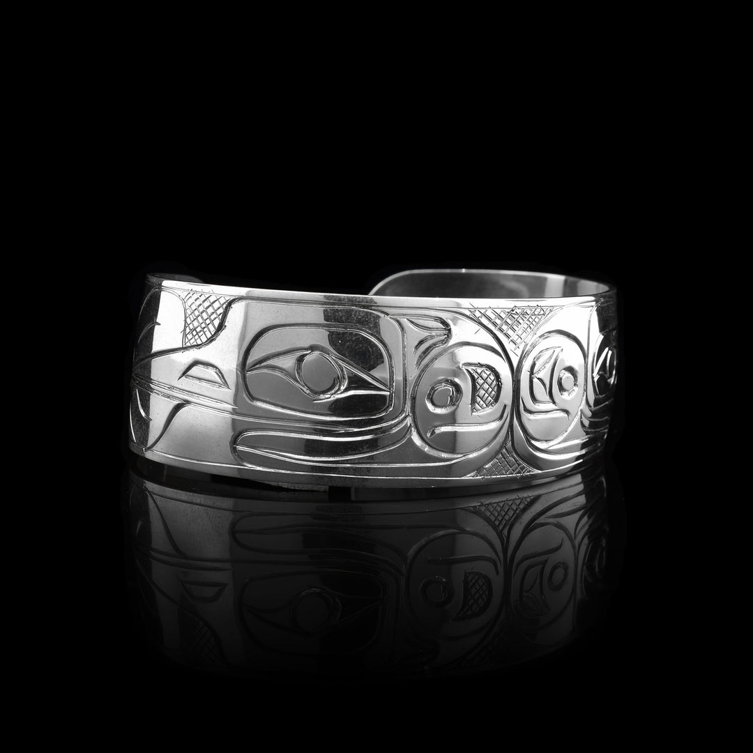 silver hummingbird Bracelet cuff