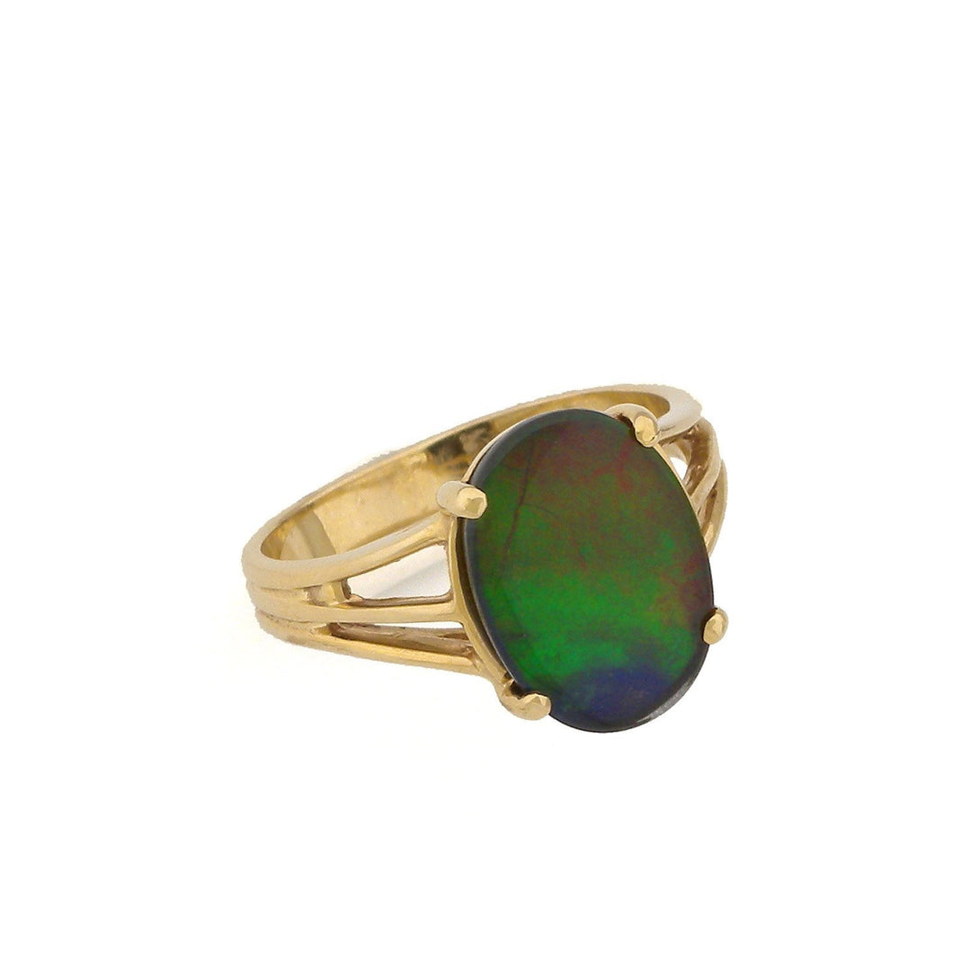 14k Gold Ammolite Ring (A)