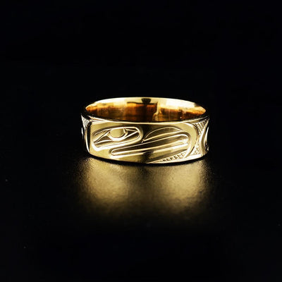 14K Gold Eagle Ring