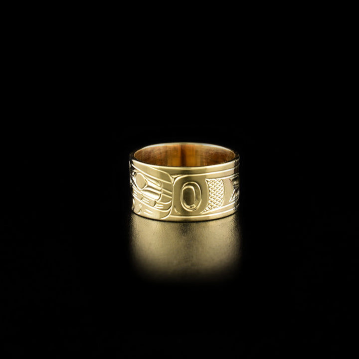 14K Gold 3/8" Eagle Ring - Artina's Jewellery