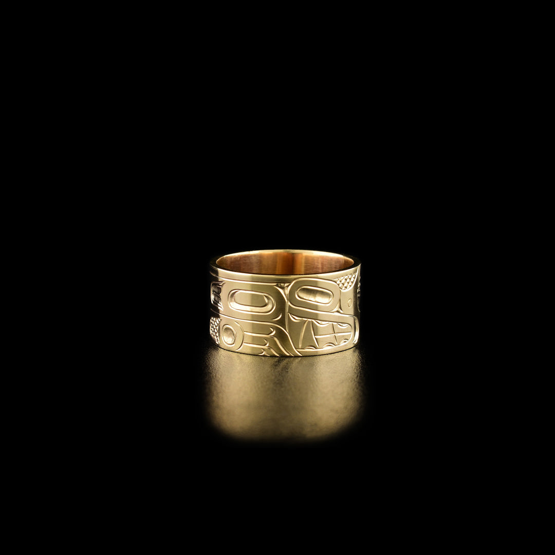 14K Gold 3/8" Bear Ring - Artina's Jewellery
