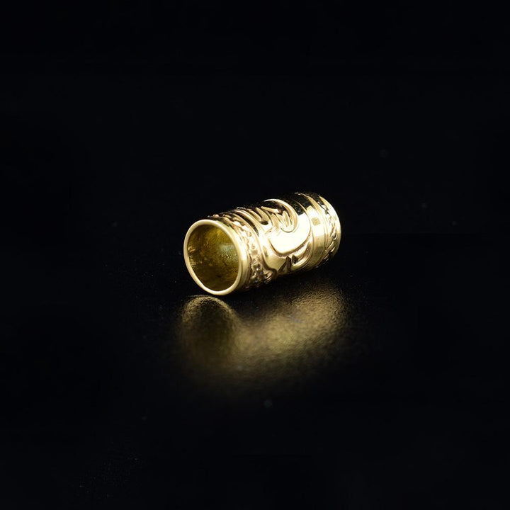 1/2" 14K Gold Bear Spirit Bead