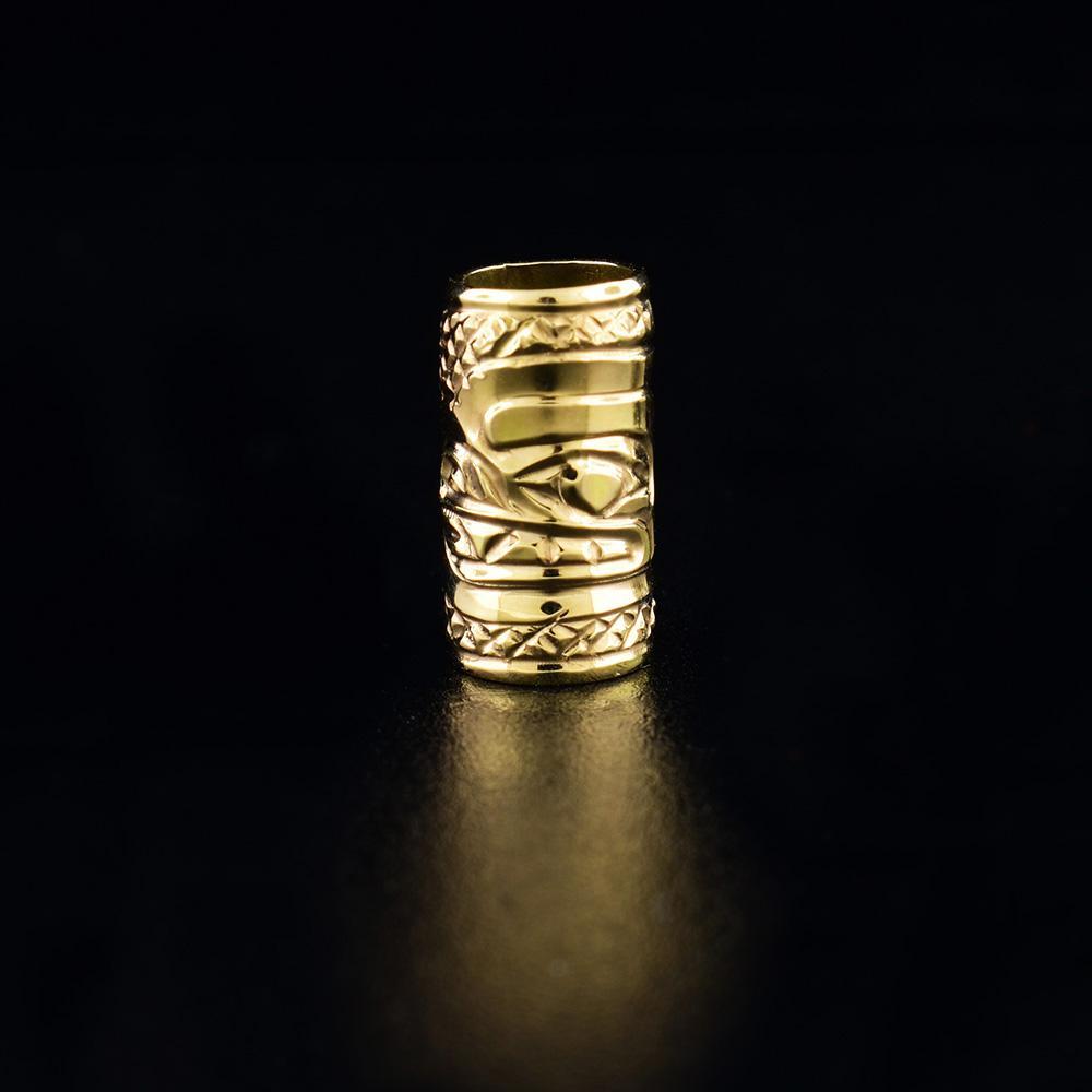 1/2" 14K Gold Bear Spirit Bead