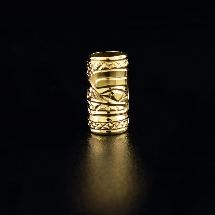 1/2" 14K Gold Bear Spirit Bead