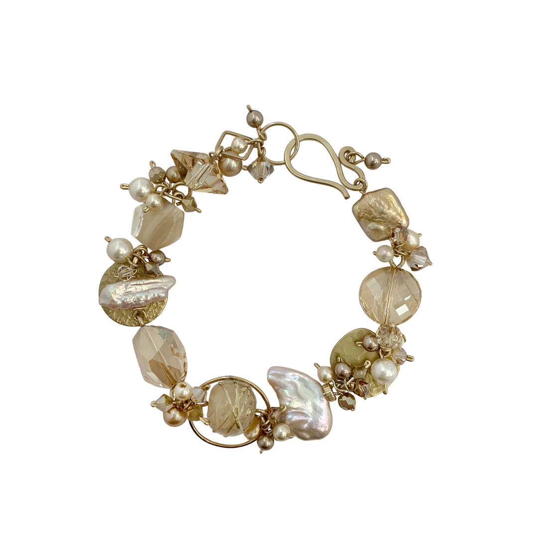 Champagne Cream Sparkle Bracelet
