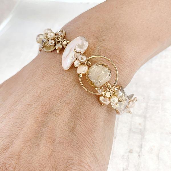 Champagne Cream Sparkle Bracelet