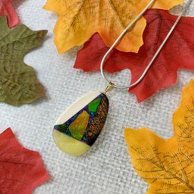 Ammolite Mosaic Pendant #2
