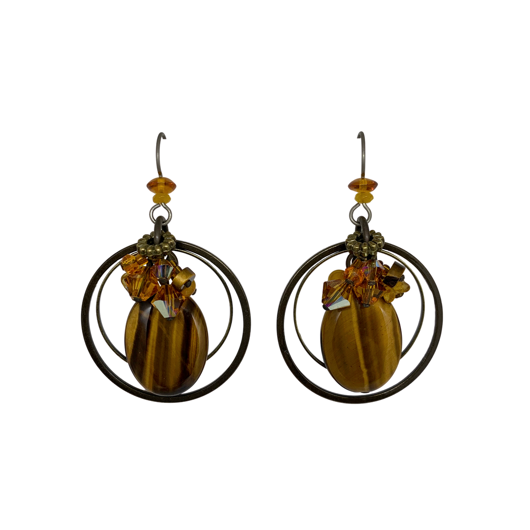 Elemental Tiger's Eye Earrings