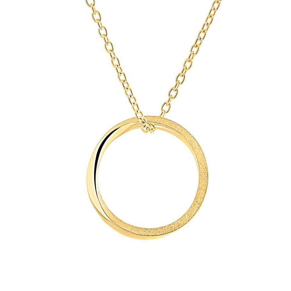 14K Gold Mobius Twist Pendant and Ring