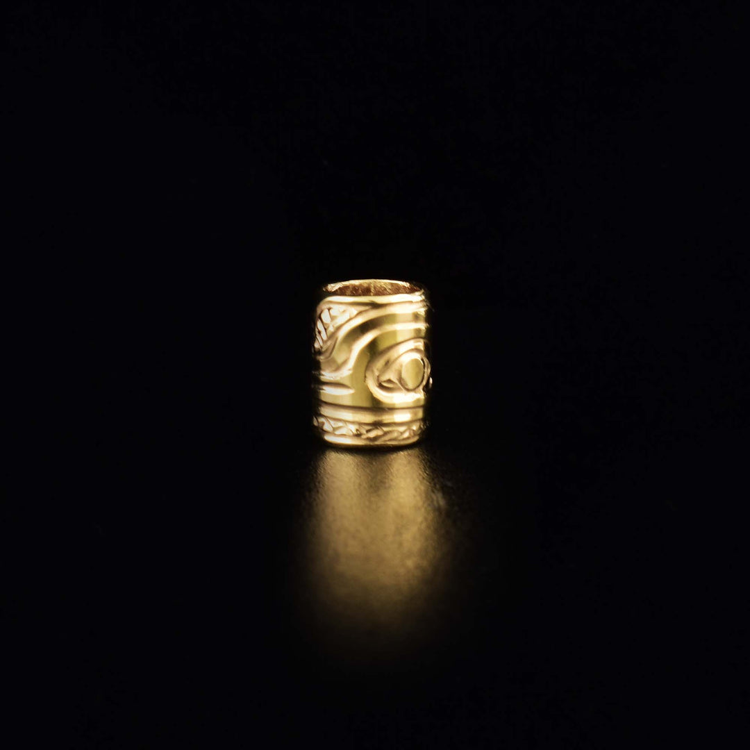 Hummingbird charm for bracelet. 14K Gold 3/8" Hummingbird Spirit Bead