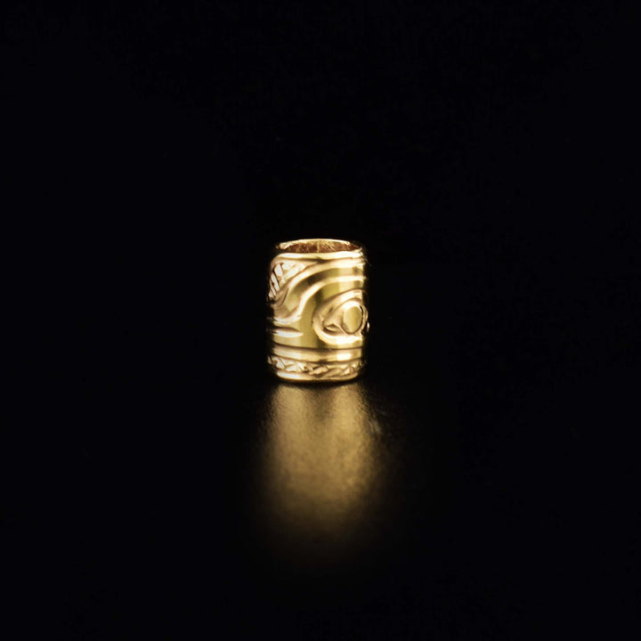 Hummingbird charm for bracelet. 14K Gold 3/8" Hummingbird Spirit Bead