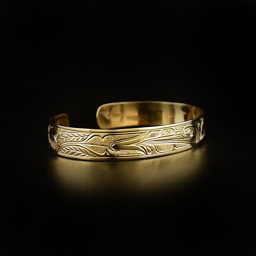 3/8” Gold Hummingbird Bracelet