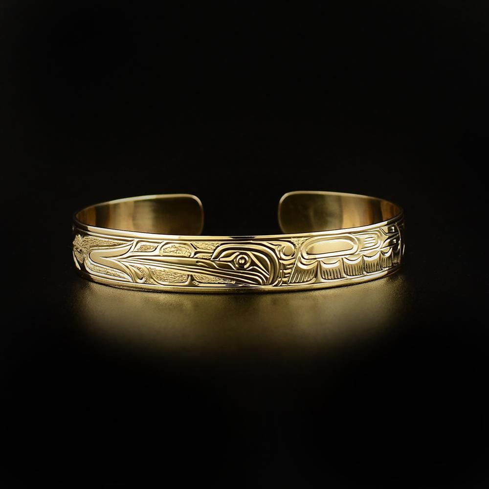 3/8” Gold Hummingbird Bracelet
