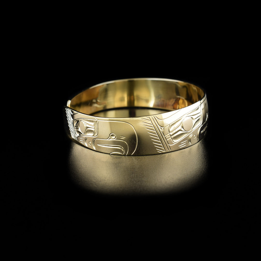 14K Gold 1/2" Four Eagles Bracelet - Artina's Jewellery
