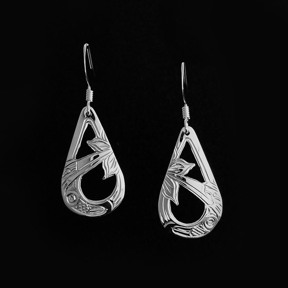 Teardrop Hummingbird Earrings