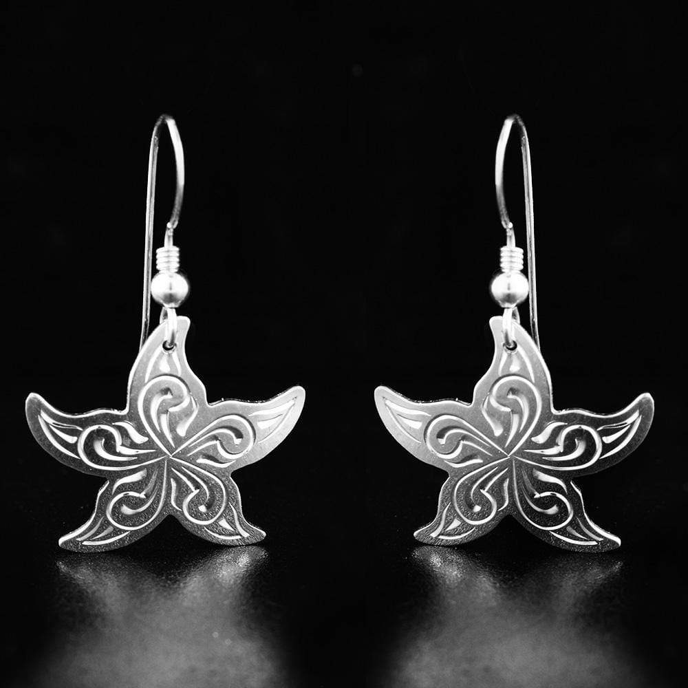 Sterling Silver Starfish Earrings