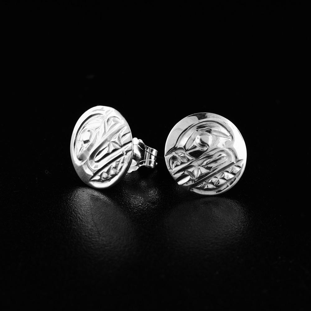 Sterling Silver Bear Stud Earrings
