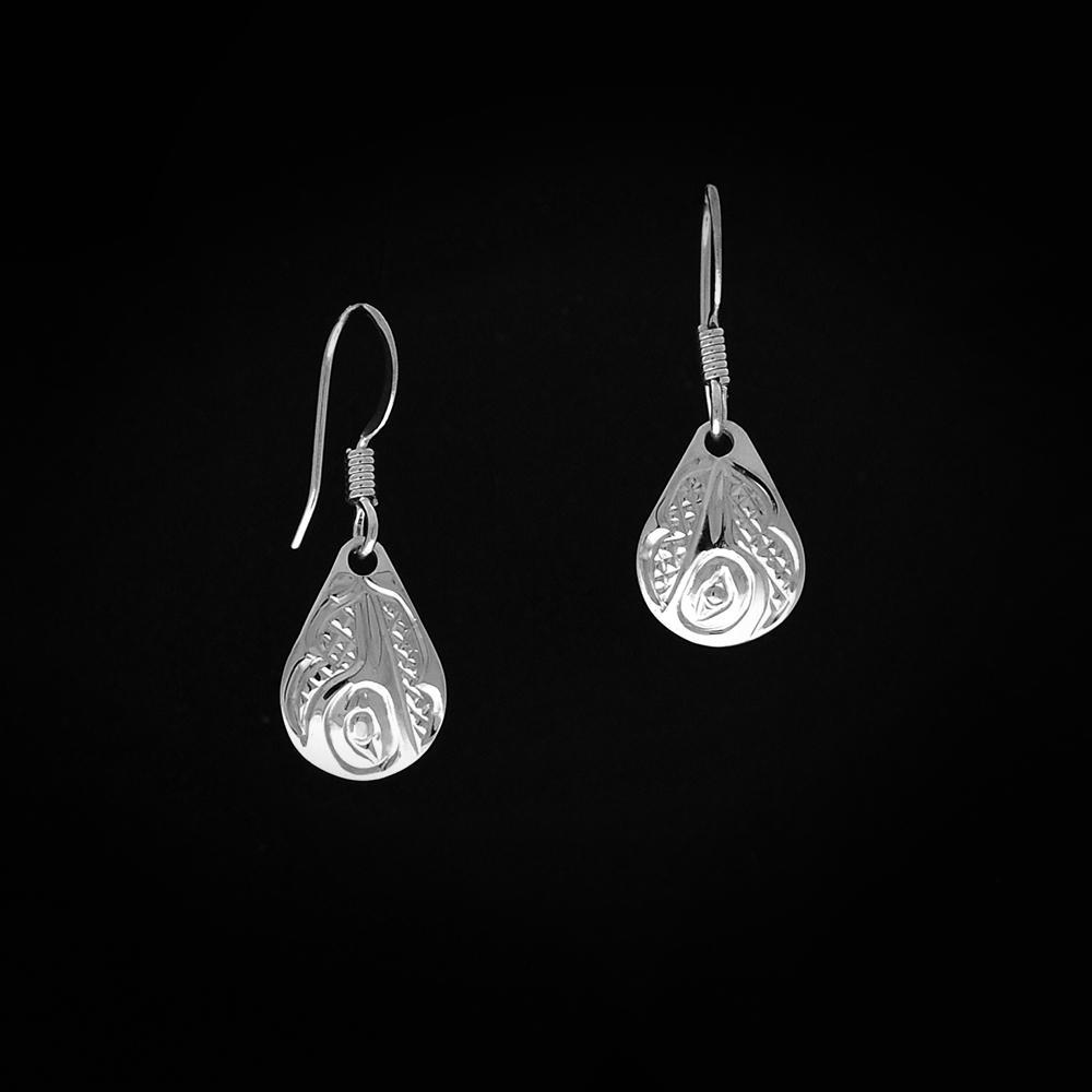 Small Teardrop Hummingbird Earrings