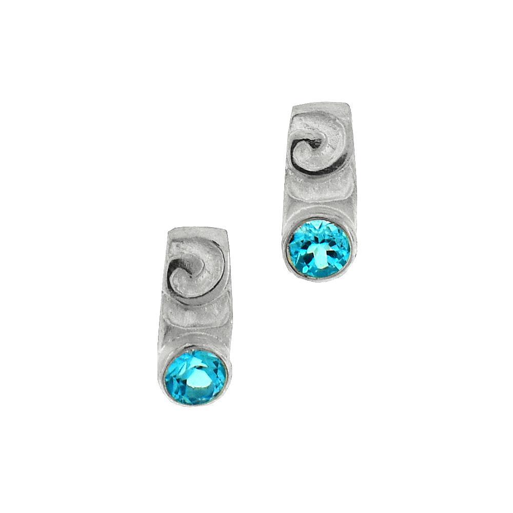 Blue Topaz Earrings