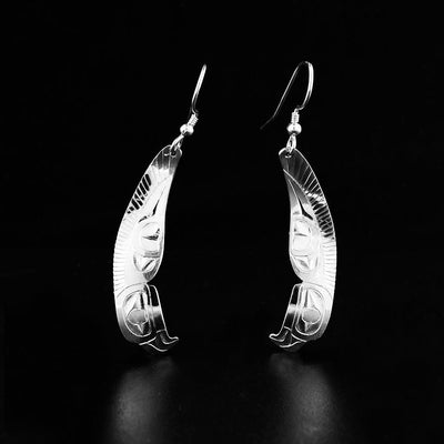 Small Sterling Silver Eagle Wing Earrings