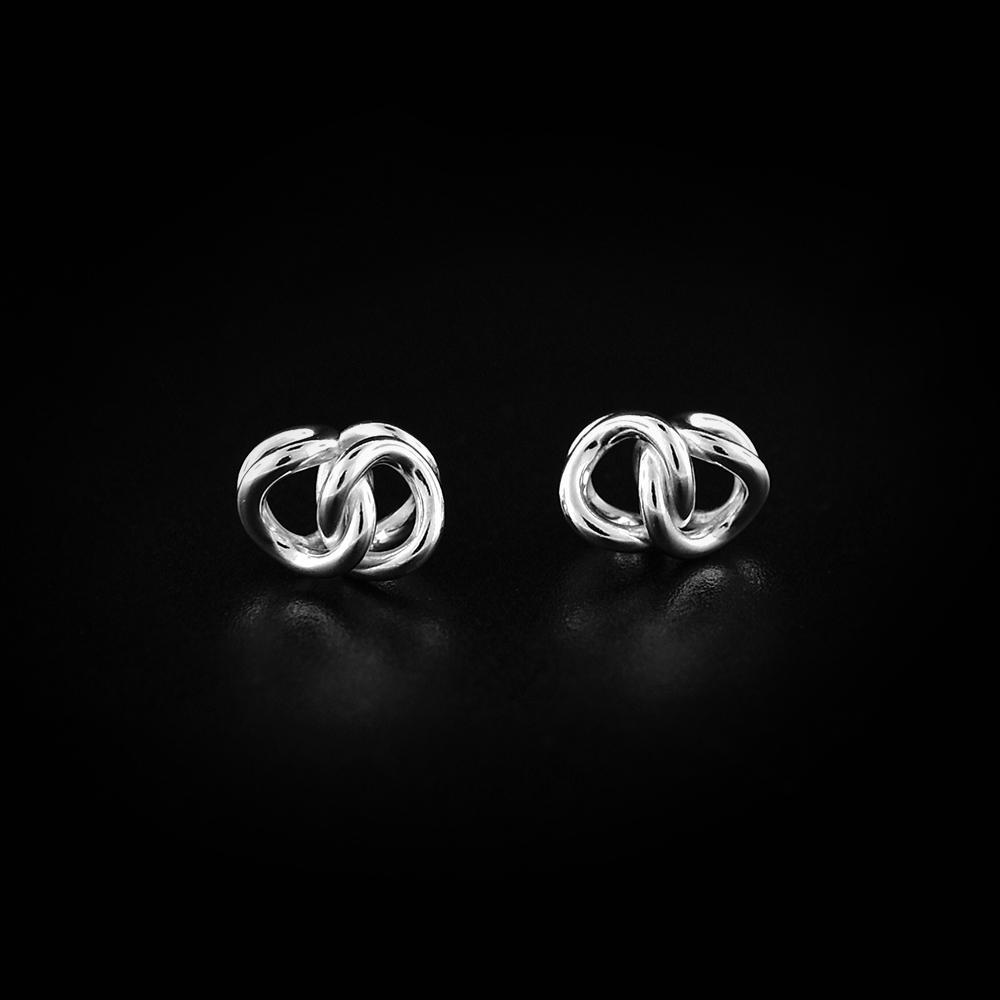 ピアス TATIANA Silver 925 Sweet Ribbon Hoop Earrings EC3028 TATIANA☆[SILVER925] Sweet Ribbon Hoop Earring (TATIANA