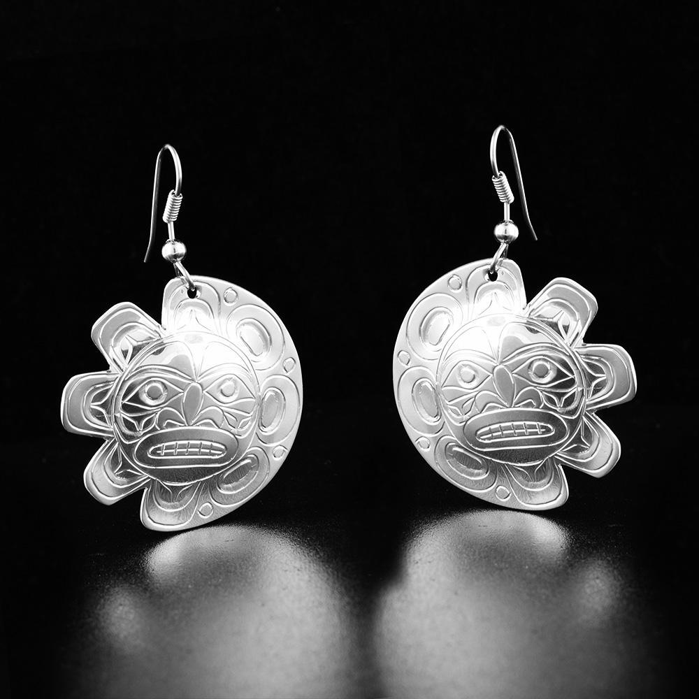 Sterling Silver Eclipse Earrings