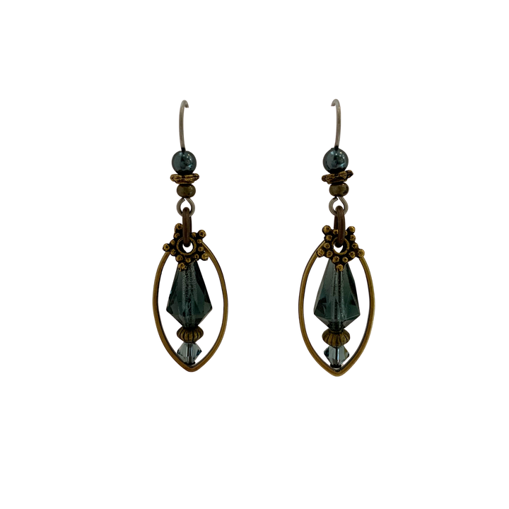 Tofino Blue Oval Earrings