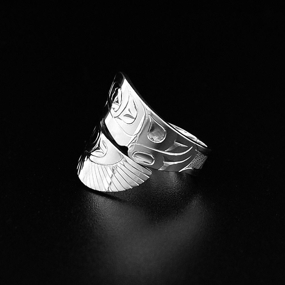 Silver Eagle Wrap Ring