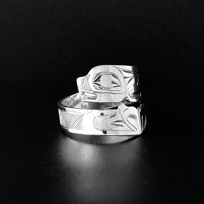 Silver Orca Wrap Ring
