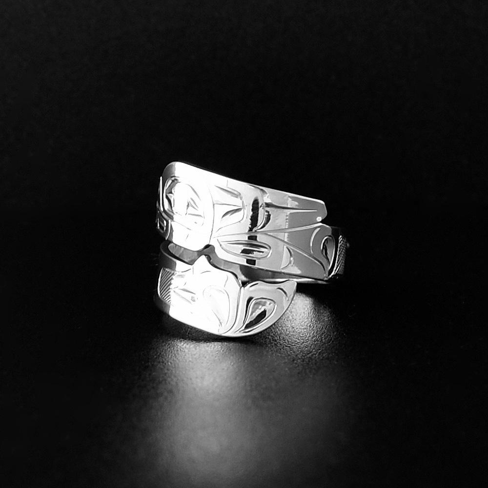 Silver Orca Wrap Ring